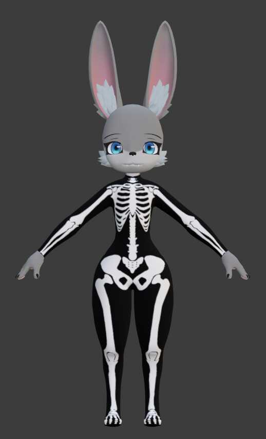 Zoichi Skeleton Costume Textures