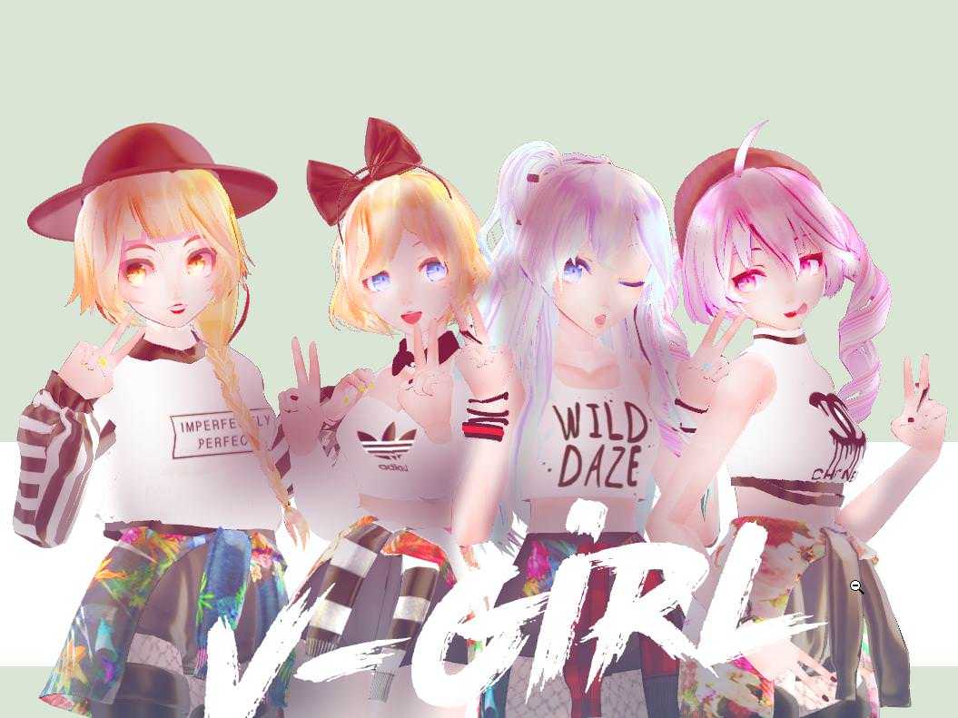 V-Girls (Dynamic Bones, Lip Sync, Eye-Tracking, Gestures)