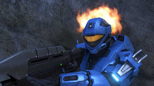Halo Flaming Helmet Prefab