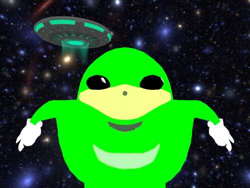 Alien Knuckles with Saucer Pet and Laser Pistol