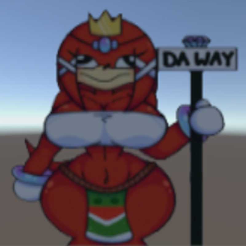 2D Uganda Knuckles Queen