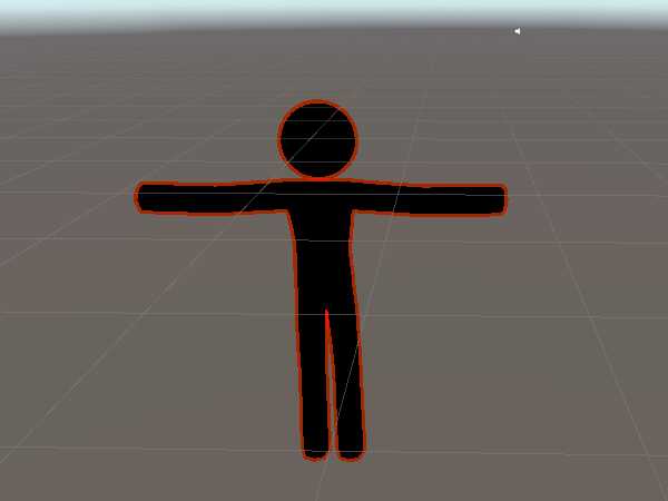 Stickman W/ Rainbow Outline