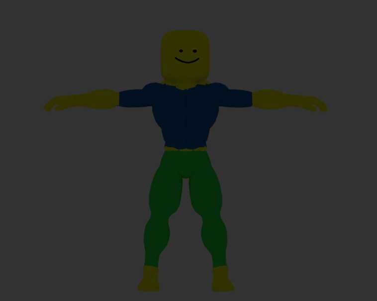 muscular Robloxian Noob