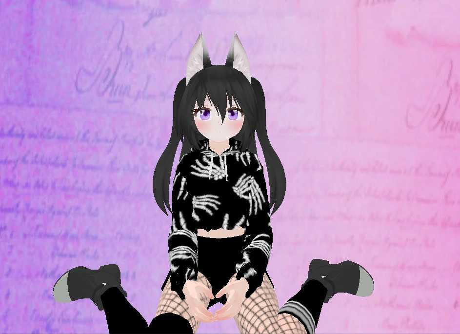 Edgy Ukon! (Dynamic Bones, Lip Sync, Eye Tracking, Gestures) SDK3 - Original By tirru