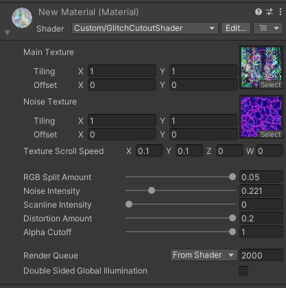 glitch shader Screenshot