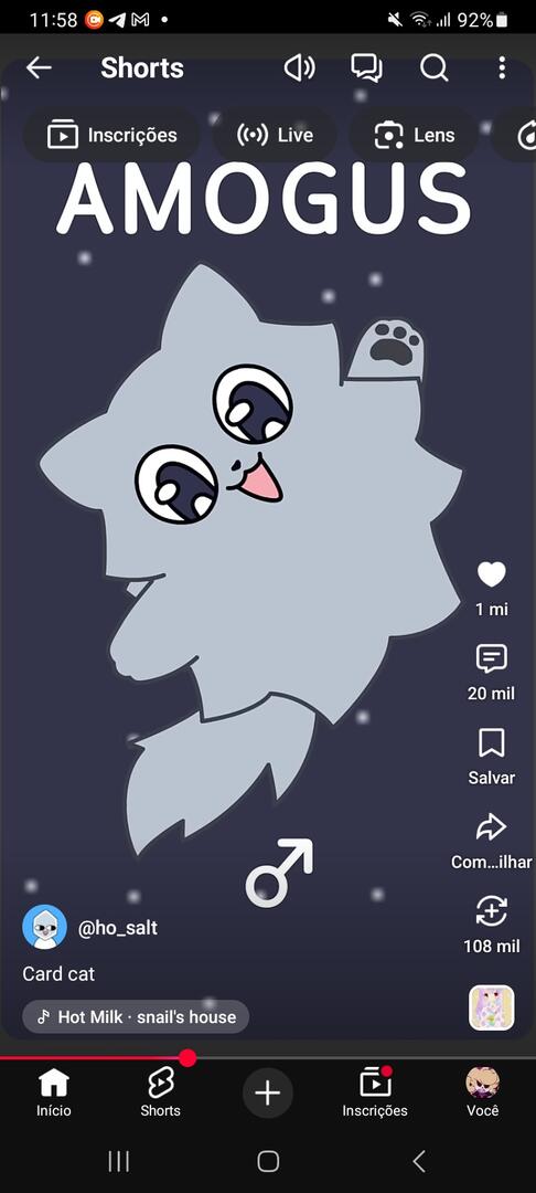 e.g. Amogus cat 