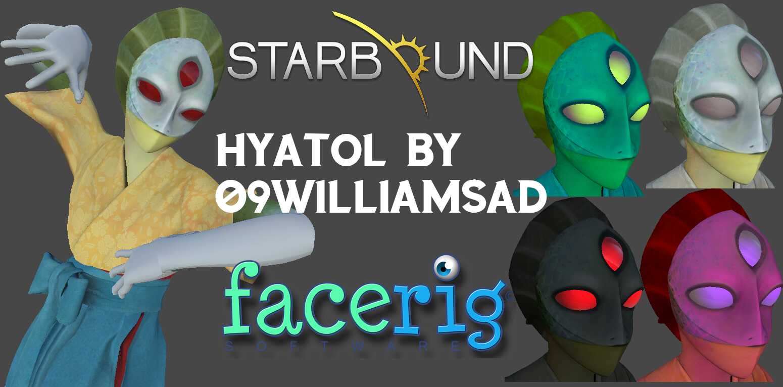 Hylotl Starbound - Facerig