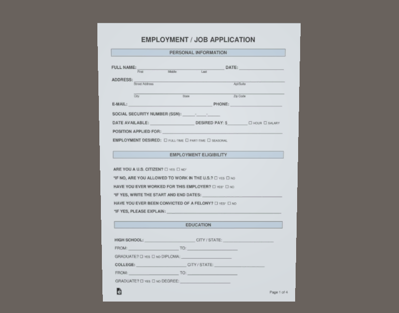 Job Application